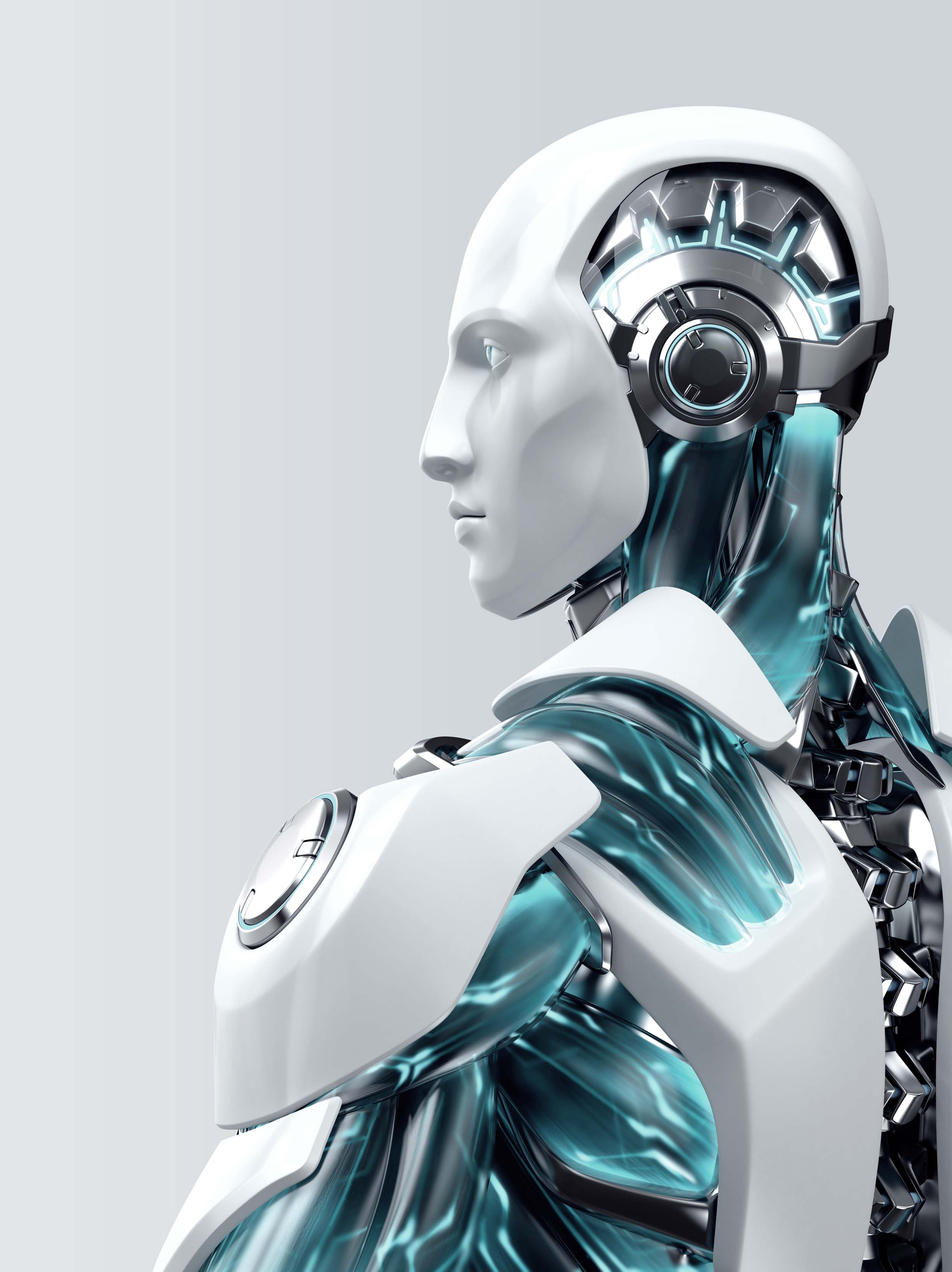 Бесплатный искусственный интеллект на андроид. ESET nod32 робот. Робот андроид Есет. Робот человек. Робот на белом фоне.