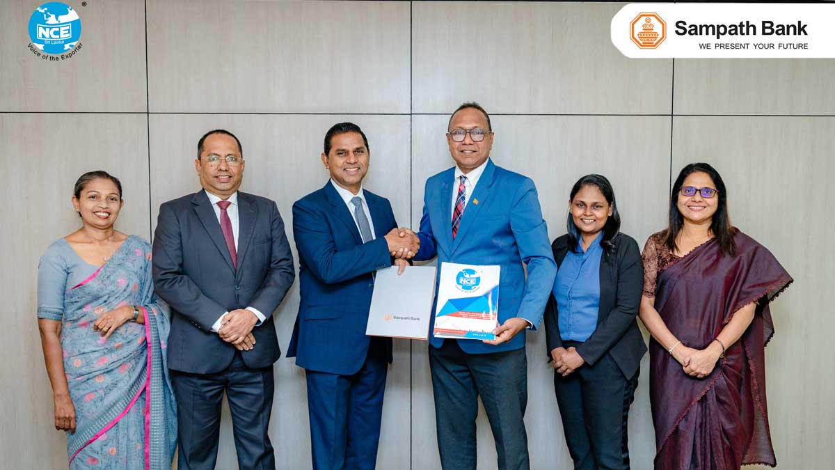 Sampath Reegan SAMPATH BANK AND NCE EMPOWER SRI LANKA’S EXPORTERS THROUGH RENEWED ...