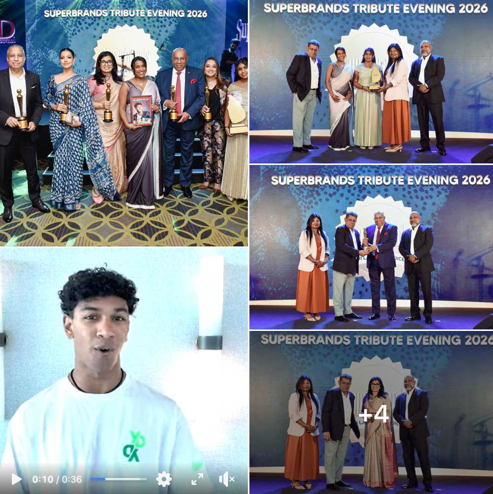 The Sri Lankan Of The Year award was presented last evening at the Superbrands Tribute event held at The Blue, Hilton Colombo